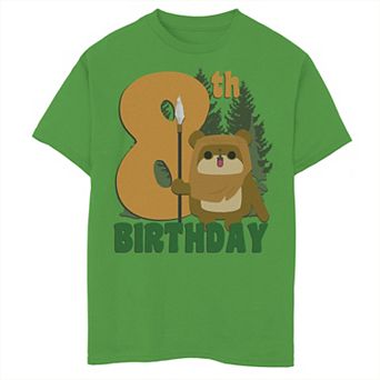 Boys 8-20 Star Wars Ewok On Endor 8th Birthday Graphic Tee