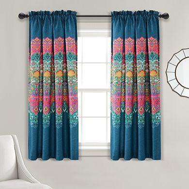 Lush Decor Boho Chic Room Darkening Window Curtain Set