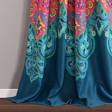 Lush Decor Boho Chic Room Darkening Window Curtain Set