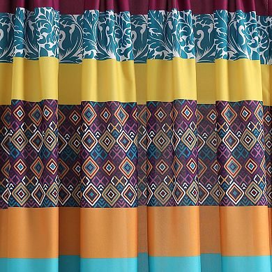 Lush Decor Boho Stripe Window Curtain Set