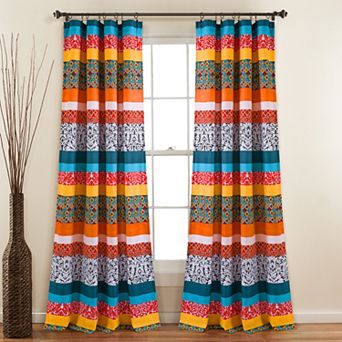 Lush Decor Boho Stripe Window Curtain Set