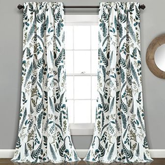 Lush Decor Devonia Allover Room Darkening Window Curtain Set