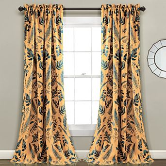 Lush Decor Devonia Allover Room Darkening Window Curtain Set