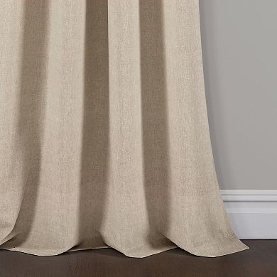 Lush Decor Farmhouse Button Stripe Yarn Dyed Woven Cotton Window Curtain Set