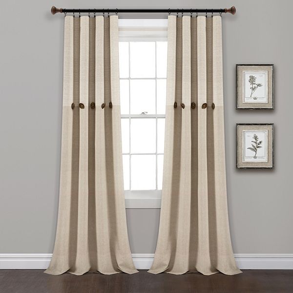 lush decor farmhouse stripe curtains