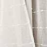 Lush Decor 2-pack Farmhouse Textured Grommet Sheer Window Curtain Set