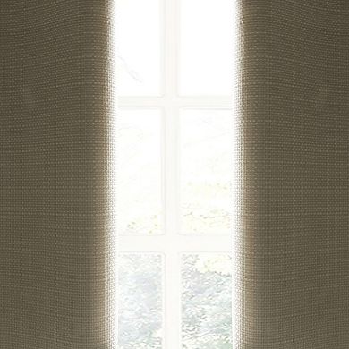Lush Decor Faux Linen Absolute Grommet Blackout Window Curtain