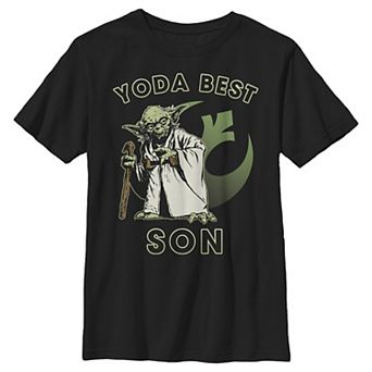 Boys 8-20 Star Wars Yoda Best Son Rebel Logo Graphic Tee