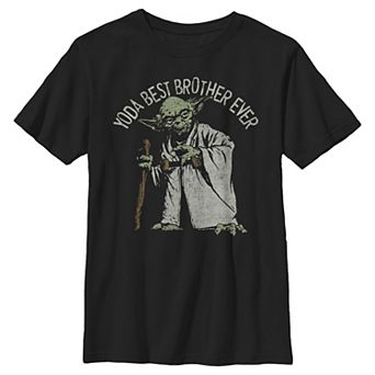 Boys 8-20 Star Wars Yoda Best Brother Ever Portrait Graphic Tee