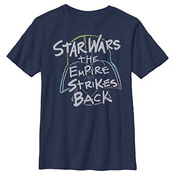 Boys 6-20 Star Wars Empire Strikes Back Rainbow Vader Helmet Graphic Tee