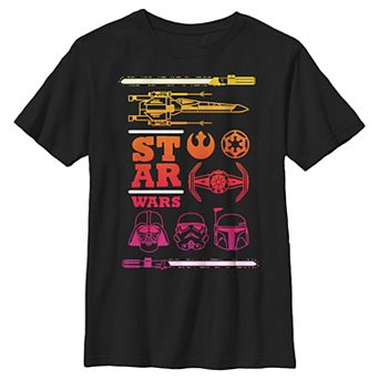 Boys 6-20 Star Wars Starwars Symbols Pop Graphic Tee