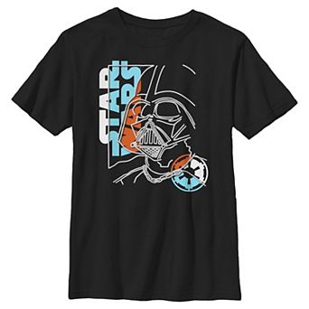 Boys 6-20 Star Wars Vader The Boss Outline Graphic Tee