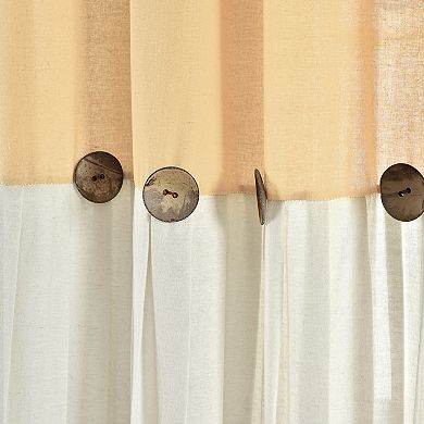 Lush Decor 2-pack Linen Button Window Curtain Set