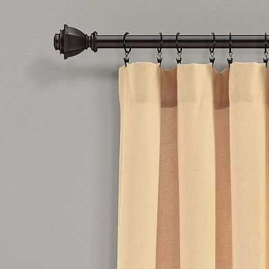 Lush Decor 2-pack Linen Button Window Curtain Set