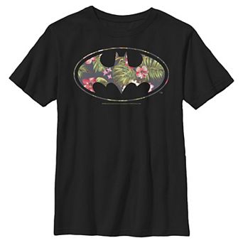 Boys 8-20 DC Comics Batman Tropical Logo Graphic Tee