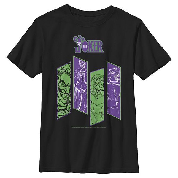 Boys 8-20 Batman Joker Panels Graphic Tee