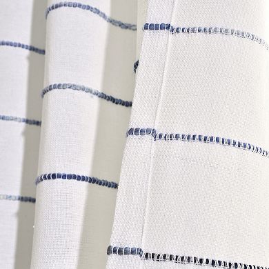 Lush Decor Ombre Stripe Yarn Dyed Cotton Window Curtain Set