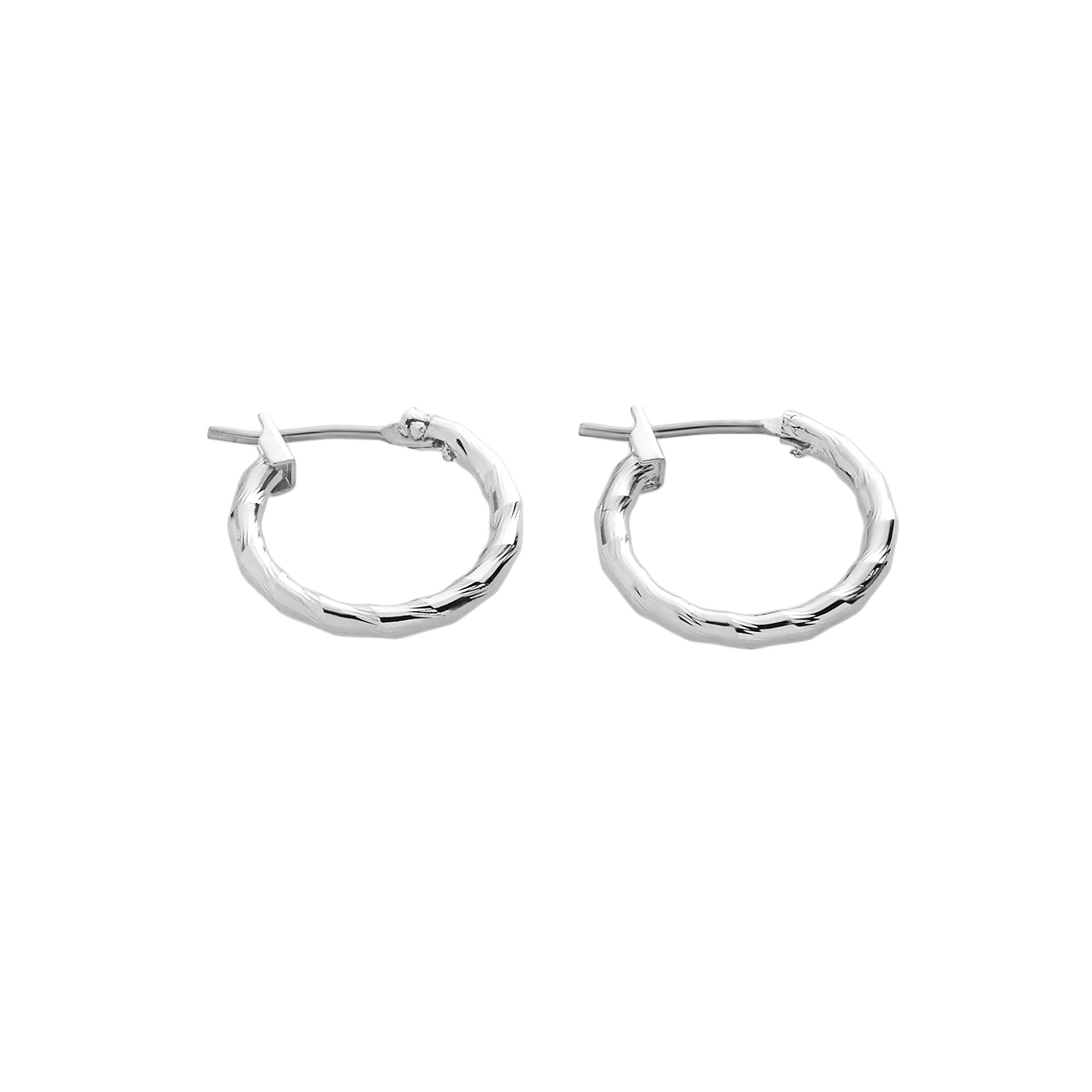 Napier® Silver-Tone Twist Hoop Earrings, Womens, Silver Tone