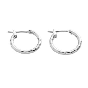Napier® Silver-Tone Twist Hoop Earrings