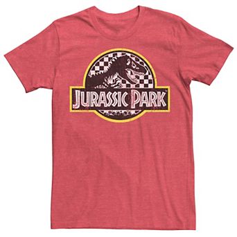 Men's Jurassic Park Checkered Classic Logo Tee