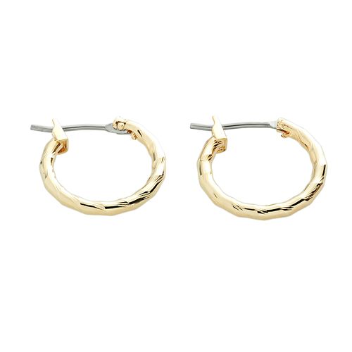 Napier® GoldTone Twist Hoop Earrings