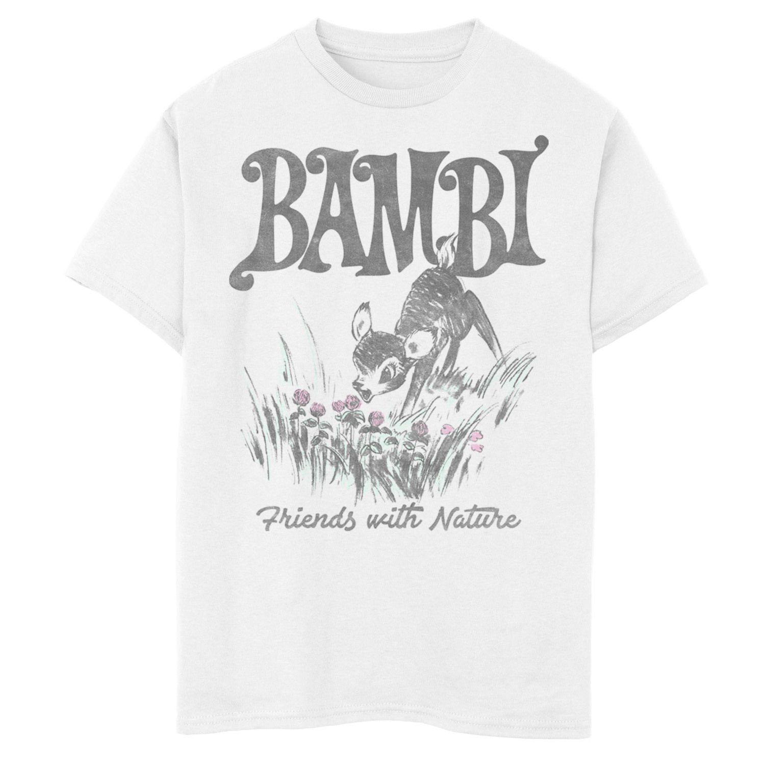 Image for Disney 's Bambi Boys 8-20 Friends With Nature Pencil Sketch Graphic Tee at Kohl's.