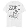 Disney's Bambi Boys 8-20 Friends With Nature Pencil Sketch Graphic Tee