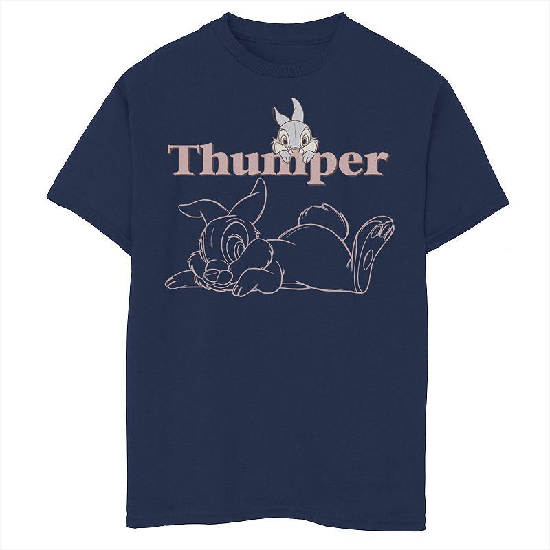 Boys 8-20 Bambi Thumper Line Art Graphic Tee, Boys, Size: XS, Blue