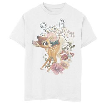 Disney's Bambi Boys 8-20 Vintage Floral Poster Graphic Tee