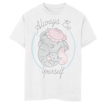 Disney's Dumbo Boys 8-20 And Mom Always Be Yourself Portrait Graphic Tee