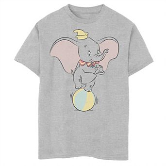 Disney's Dumbo Boys 8-20 Ball Balance Cute Pose Graphic Tee