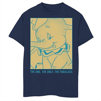 Disney's Dumbo Boys 8-20 The One The Only The Fabulous Retro Poster Graphic Tee