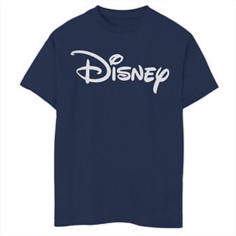 Disney Boys 8-20 Pale Yellow Logo Graphic Tee