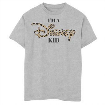 Disney Boys 8-20 I'm A Disney Kid Cheetah Logo Graphic Tee