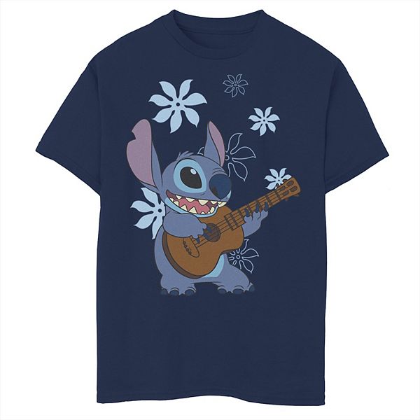 Disney's Lilo & Stitch Boys 8-20 Ukelele Playing Portrait Graphic Tee