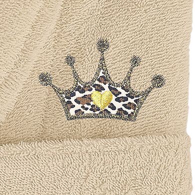 Linum Home Textiles Turkish Cotton Terry Embroidered Bath Robe