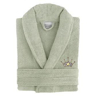 Linum Home Textiles Turkish Cotton Terry Embroidered Bath Robe