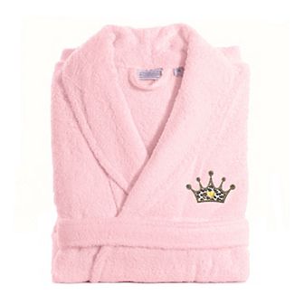 Linum Home Textiles Turkish Cotton Terry Embroidered Bath Robe