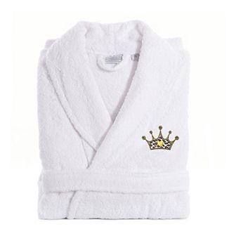 Linum Home Textiles Turkish Cotton Terry Embroidered Bath Robe