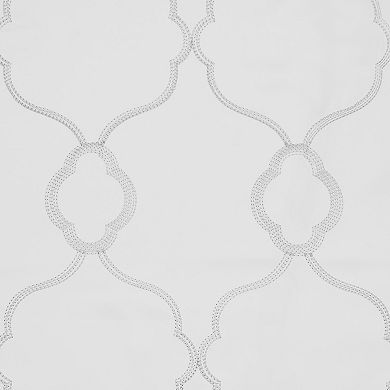 Exclusive Home 2-pack Belmont Embroidered Blackout Grommet Window Curtains