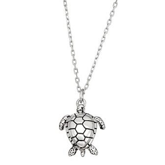 Sterling Silver Sea Turtle Necklace