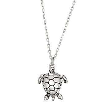 Sterling Silver Sea Turtle Necklace