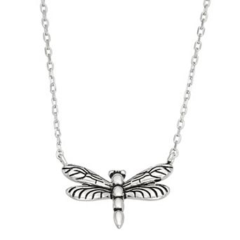 Sterling Silver Dragonfly Necklace