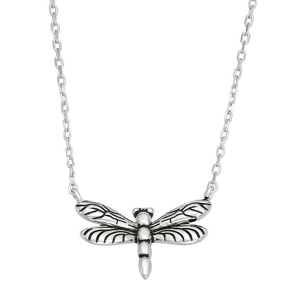 Download Sterling Silver Dragonfly Necklace