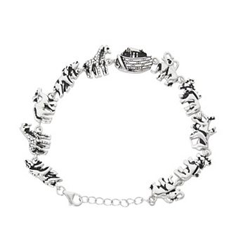 Sterling Silver Noah's Ark Bracelet