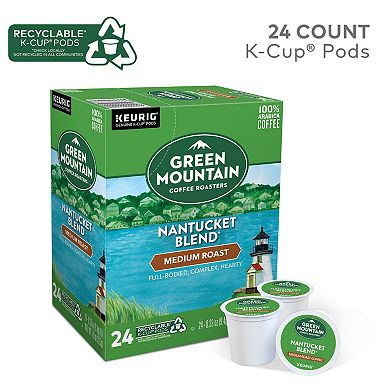 Green Mountain Nantucket Blend Coffee, Medium Roast K-Cup® Pods, 24 Count