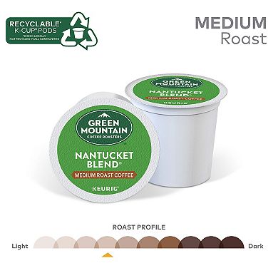 Green Mountain Nantucket Blend Coffee, Medium Roast K-Cup® Pods, 24 Count