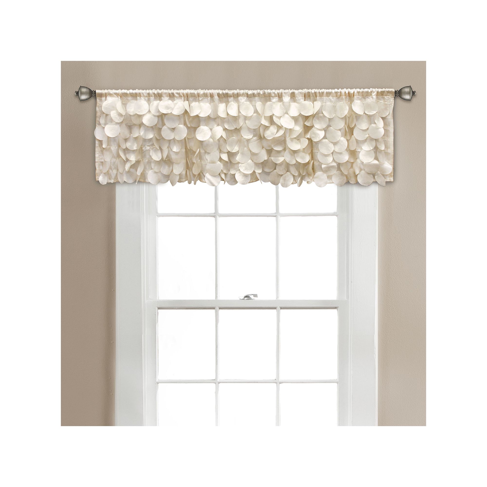 Lush Decor Gigi Valance, Ivory