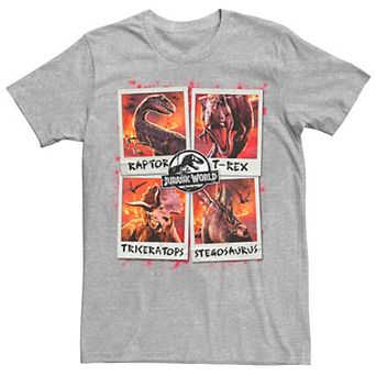 Men's Jurassic World Two Dino Vacation Polaroids Tee