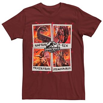 Men's Jurassic World Two Dino Vacation Polaroids Tee